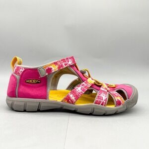 Keen kids Girls 6 Seacamp Fisherman Sandals Shoes Pink Hiking Sport Water Casual